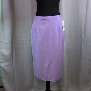 Pendleton Women's Soft Purple Pencil Skirt 100% Virgin Wool New Size 8